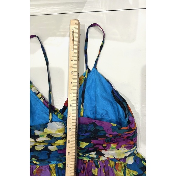 Vintage Y2K Dress 100% Silk Size‎ 4 Whimsical Fairy Glam Sweetheart Empire 2000s - Picture 7 of 10